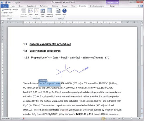 chemistry add in for word 2013 download